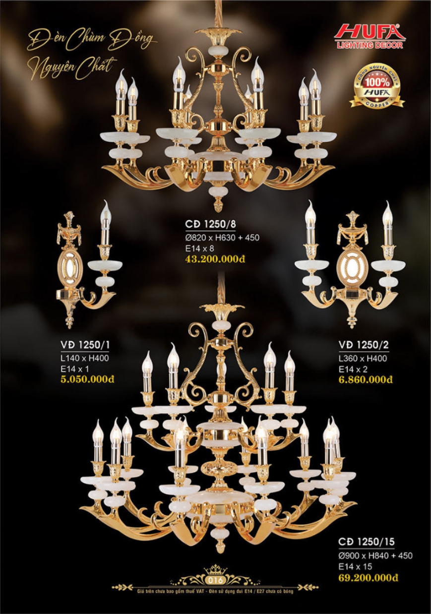 Bảng giá đèn trang trí HUFA